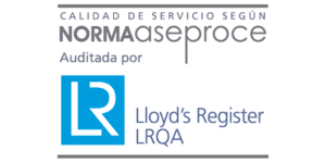 Certificato di qualità del servizio secondo la norma ASEPROCE, verificato da Lloyd's Register.